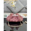 Replica Dior CD Signature Oval Camera Bag Latte Calfskin with Embossed 11