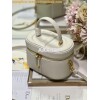 Replica Dior Dream Bucket Bag Dusty Ivory Cannage Cotton with Bead Emb 11