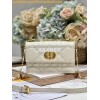 Replica Dior Miss Caro Mini Bag Macrocannage Lambskin S5169U White
