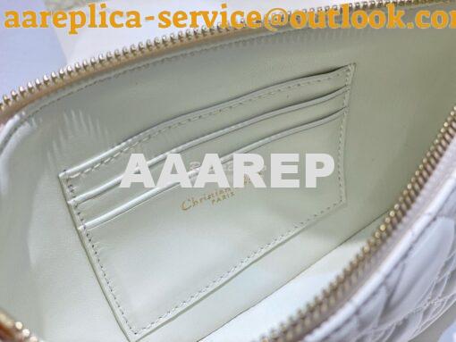 Replica Dior Midi Mini Bag Cannage Lambskin S6006 Latte 8