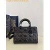 Replica Dior Small Lady D-Sire My ABCDior Bag Black Macrocannage Crink 13