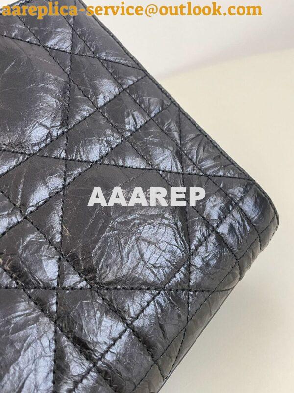 Replica Dior Small Lady D-Sire My ABCDior Bag Black Macrocannage Crink 5