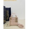 Replica Dior Quilted Powder Pink Patent Leather Mini Lady Dior Bag