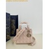 Replica Dior Quilted Powder Pink Patent Leather Mini Lady Dior Bag 10