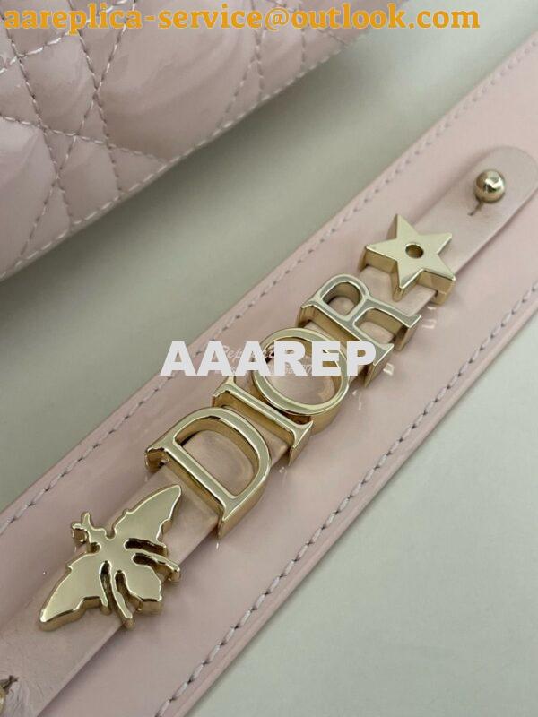 Replica Dior My ABCdior Lady Dior Bag Patent Calfskin M0538 Powder Pin 4