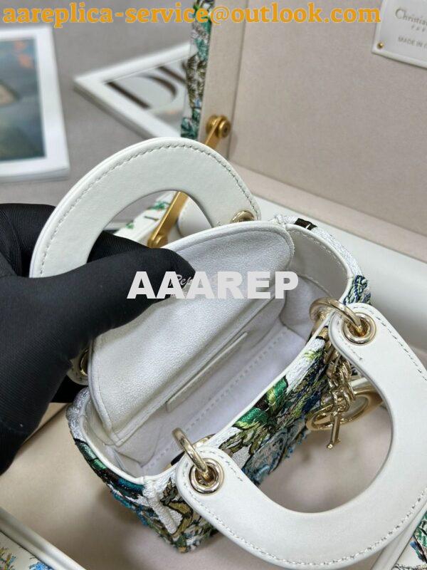 Replica Dior Limited Edition Micro Lady Dior Bag Lambskin and Satin Be 8