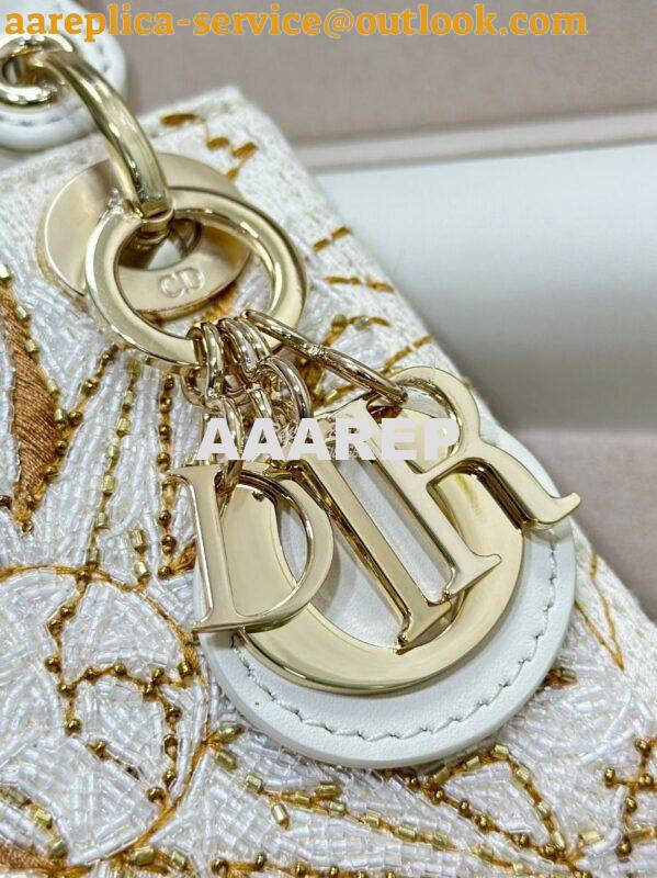 Replica Dior Limited Edition Micro Lady Dior Bag Lambskin and Satin Be 4