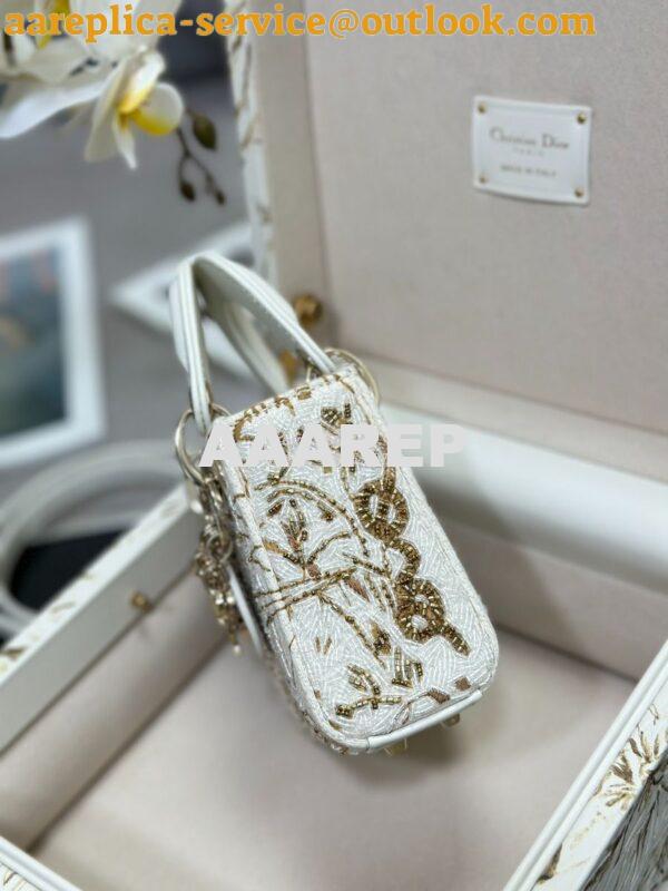 Replica Dior Limited Edition Micro Lady Dior Bag Lambskin and Satin Be 5