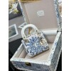Replica Dior Miss Dior Top Handle Bag Cannage Lambskin M0997 Melocoton 11