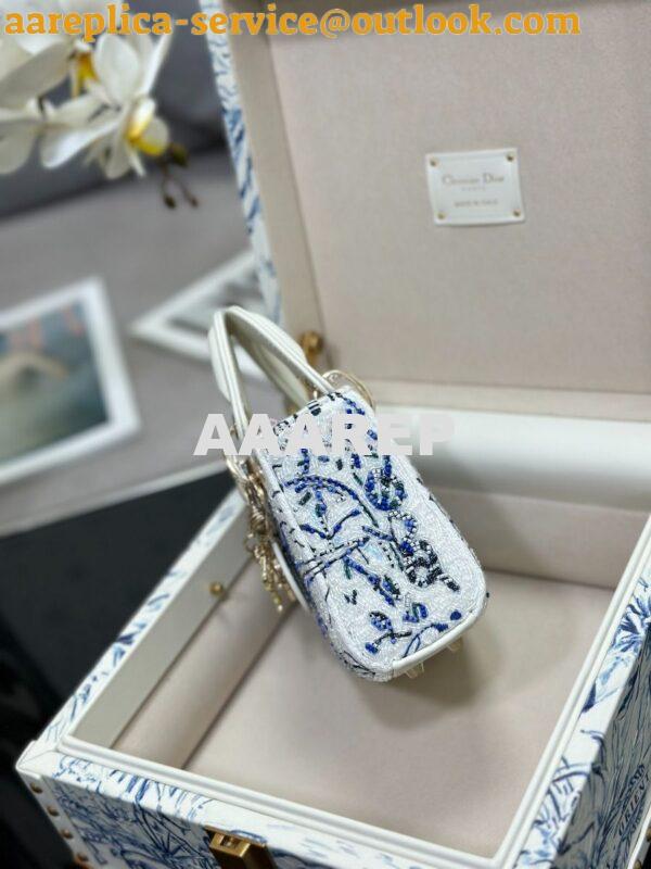 Replica Dior Limited Edition Micro Lady Dior Bag Lambskin and Satin Be 5