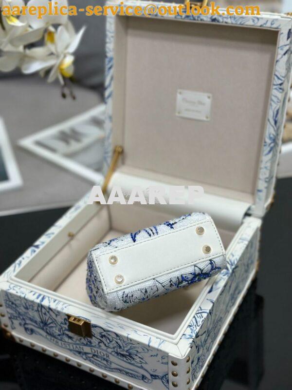 Replica Dior Limited Edition Micro Lady Dior Bag Lambskin and Satin Be 10