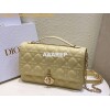 Replica Dior Mini Lady Dior Latte Calfskin Embroidered with Full Resin 11