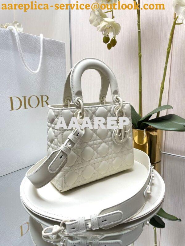 Replica Dior Lady Dior My ABCdior Bag in Latte Ultramatte Cannage Calf 2