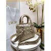 Replica Dior My ABCdior Lady Dior Bag Lambskin M0538 White 11