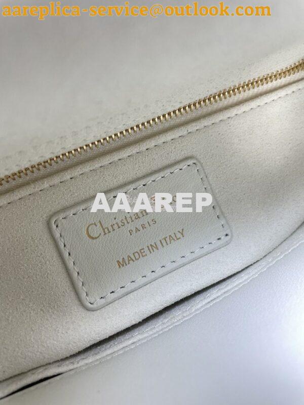 Replica Dior My ABCdior Lady Dior Bag Lambskin M0538 White 9