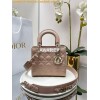 Replica Dior Mini Lady Dior Bag Patent Calfskin M0538 Black silver har 10