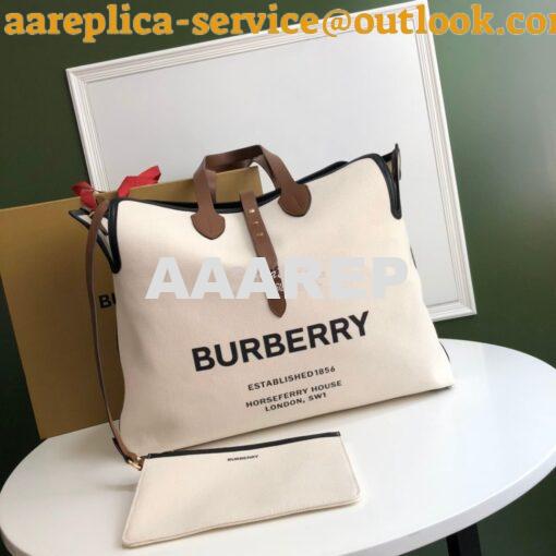 Replica Burberry The Large Soft Cotton Canvas Belt Bag 80313191 Malt B 3