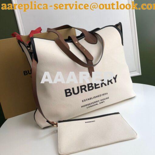 Replica Burberry The Large Soft Cotton Canvas Belt Bag 80313191 Malt B 4