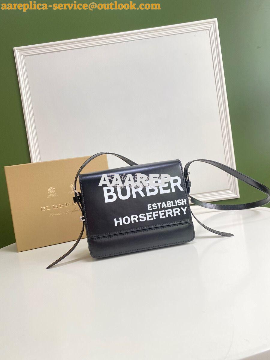 Replica Burberry Small Horseferry Print Coated Canvas Grace Bag 802609