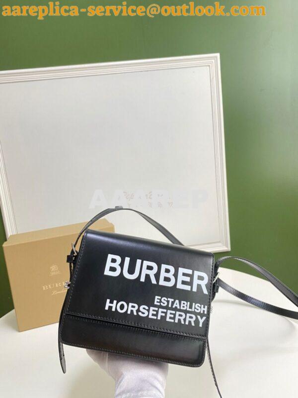 Replica Burberry Small Horseferry Print Coated Canvas Grace Bag 802609 2