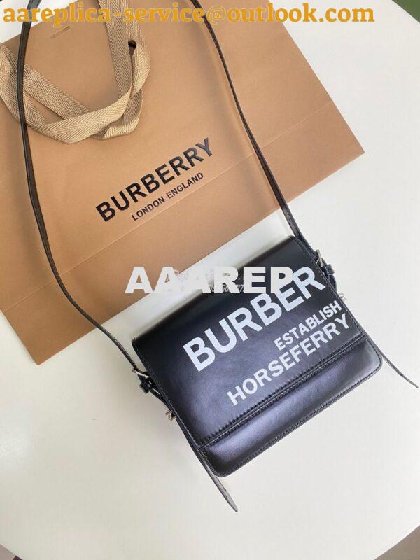 Replica Burberry Small Horseferry Print Coated Canvas Grace Bag 802609 3