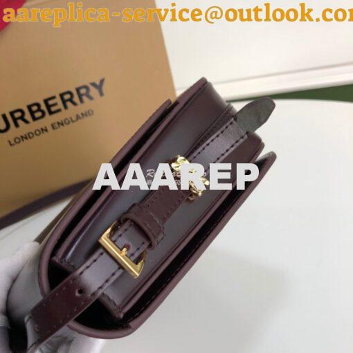 Replica Burberry Small Leather Grace Bag 80119721 Oxblood 3