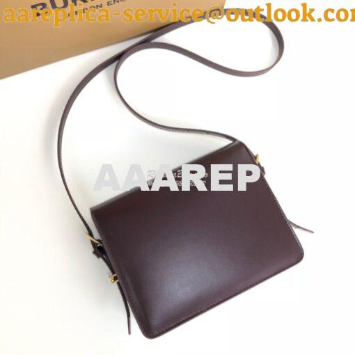Replica Burberry Small Leather Grace Bag 80119721 Oxblood 8