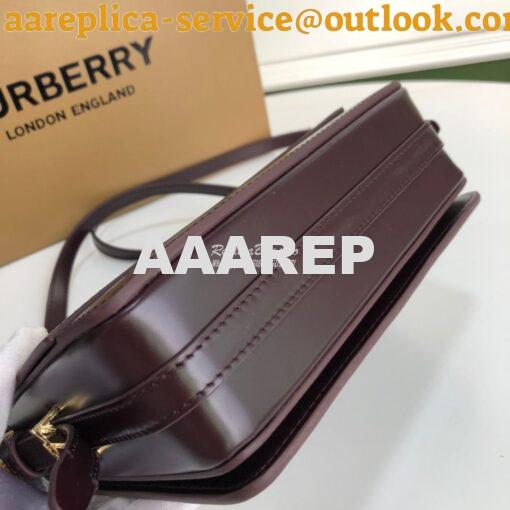 Replica Burberry Small Leather Grace Bag 80119721 Oxblood 9