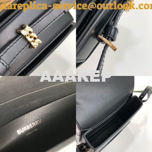 Replica Burberry Small Leather Grace Bag 80119721 Black 7