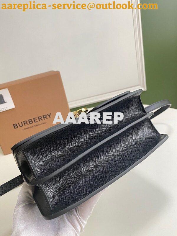 Replica Burberry Grainy Leather TB Bag 80206411 Black 9