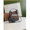 Replica Burberry Small Two-tone Leather Peggy Bucket Bag 80229491 Blac 12
