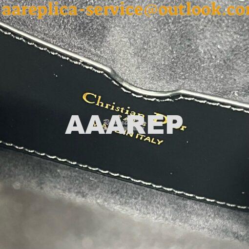 Replica Dior Small Boston Bag Box Calfskin M8671U Black 7