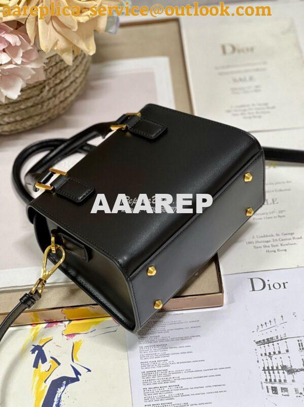 Replica Dior Small Boston Bag Box Calfskin M8671U Black 9