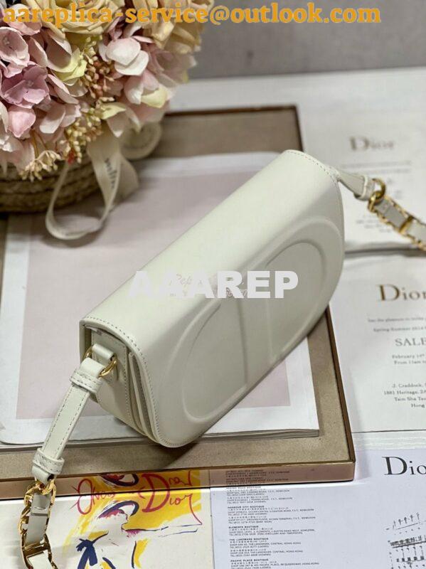 Replica Dior CD Signature Bag With Strap CD-Embossed Box Calfskin M928 3