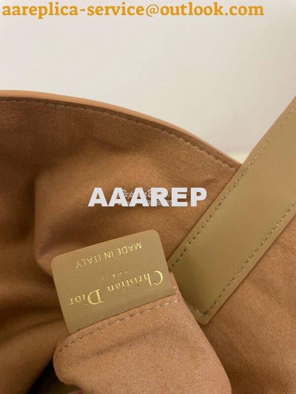 Replica Dior Large Toujours Bag in Macrocannage Calfskin M2820O Tan 7
