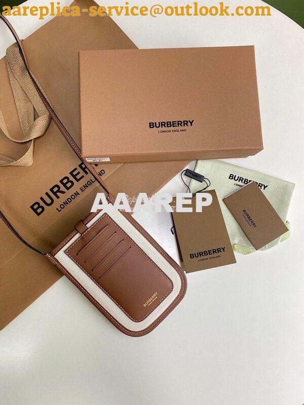 Replica Burberry canvas Phone Case with Strap 80267361 7