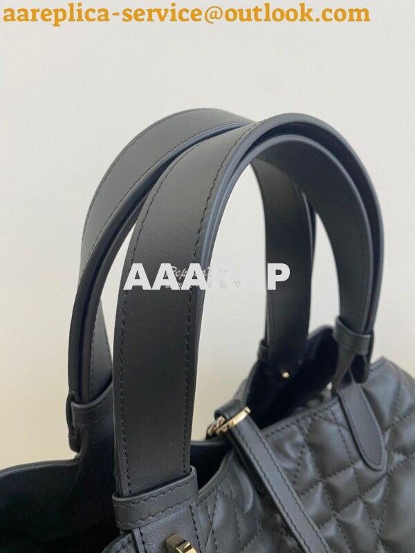 Replica Dior Large Toujours Bag in Macrocannage Calfskin M2820O Black 5