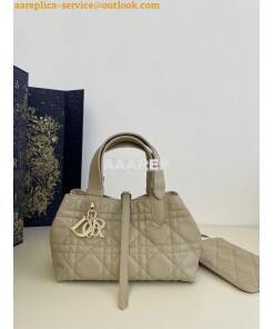 Replica Dior Small Toujours Bag in Macrocannage Calfskin M2822O Powder