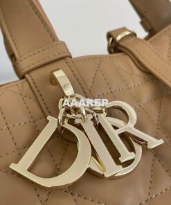 Replica Dior Small Toujours Bag in Macrocannage Calfskin M2822O Tan 2