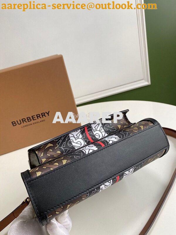 Replica Burberry Mini Monogram Stripe E-canvas Pocket Bag 80146151 12