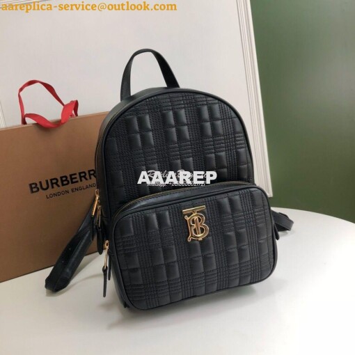 Replica Burberry Quilted Check Lambskin Backpack 80196011