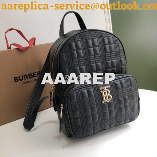 Replica Burberry Quilted Check Lambskin Backpack 80196011 2