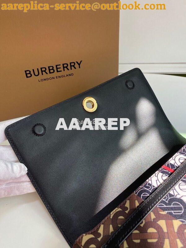 Replica Burberry Monogram Stripe E-canvas Note Crossbody Bag 80264321 7