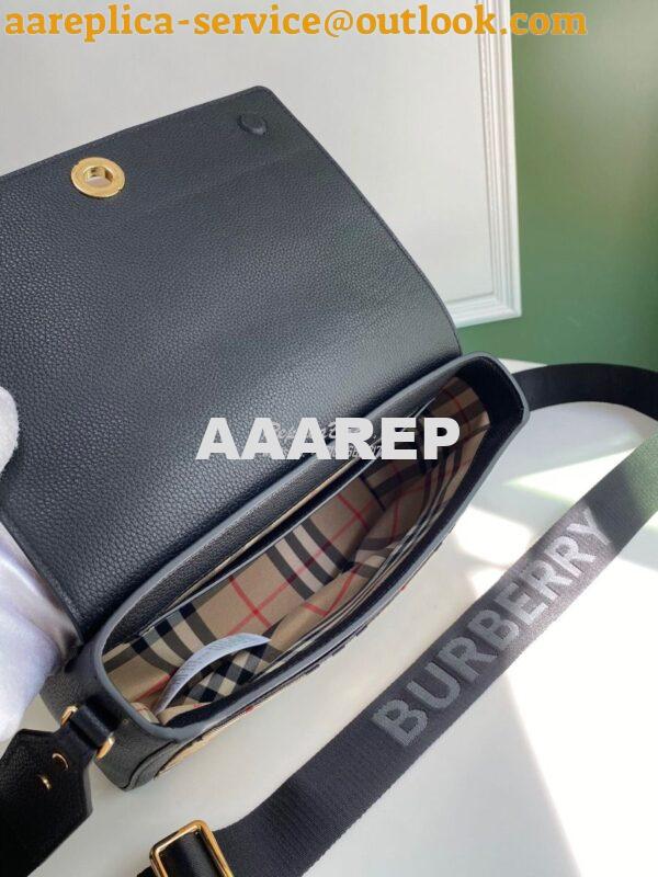 Replica Burberry Leather and Vintage Check Note Crossbody Bag 80211111 8