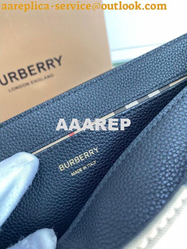 Replica Burberry Leather and Vintage Check Note Crossbody Bag 80211111 12