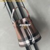 Replica Burberry The Small Banner in Leather and House Check Brown 16