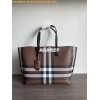 Replica Burberry Small Montage Print Leather Cube Bag Black 13