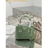 Replica Prada Galleria Satin Mini-bag With Crystals 1BA906 Black 16