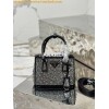 Replica Prada Satin Mini-Bag with Artificial Crystals 1NE515 White 14