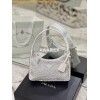 Replica Prada Galleria Satin Mini-bag With Crystals 1BA906 Alabaster P 16
